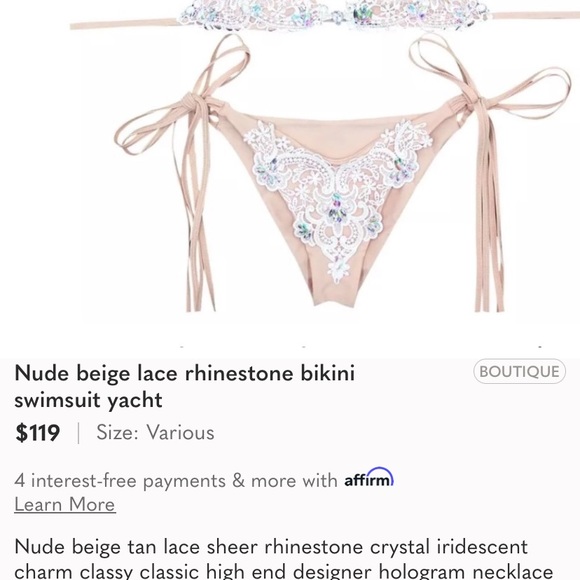 New in bag hand made bikini size large - Picture 14 of 16